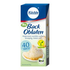 Organic baking wafers around 40mm N from Küchle
