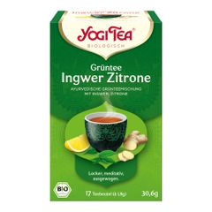 Bio Grüntee Ingwer Zitrone á 18g - 6er Vorteilspack von Yogi Tea