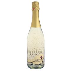Österreich Gold Sekt 750ml - Prickelnder Genuss mit 23 Karat Blattgold von Weingut Inführ