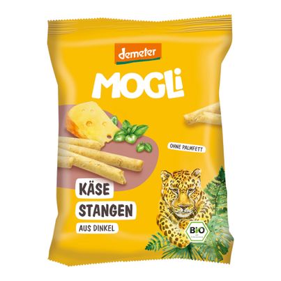 Bio Käse Stangen aus Dinkel 75g - 12er Vorteilspack von Mogli