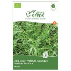 Bio Asia Salat Mizuna 5.6g Saatgut von Living Seeds