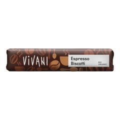 Bio Espresso Biscotti Schokoriegel 40g von Vivani