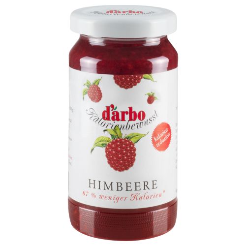 Darbo calorie reduced raspberry preserve 220 g.