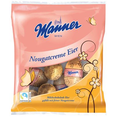 Manner Nougatcreme Eier 6er 65g