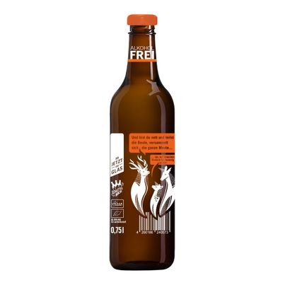 Bio Familienpunsch Traube-Orange 750ml - 6er Vorteilspack von Heißer Hirsch