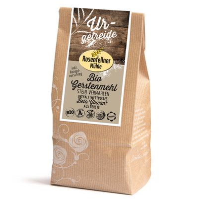 Bio Gerstenmehl 500g - 6er Vorteilspack von Rosenfellner Mühle