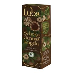 Bio Schoko Kugeln Nuss-Nougat 44g - 12er Vorteilspack von Lubs