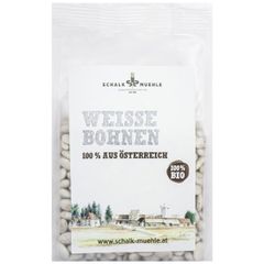 Bio Weiße Bohnen aus Österreich 300g - hoher Eiweiß-Gehalt - perfekt für eine sportliche Lebensweise von Schalk Mühle