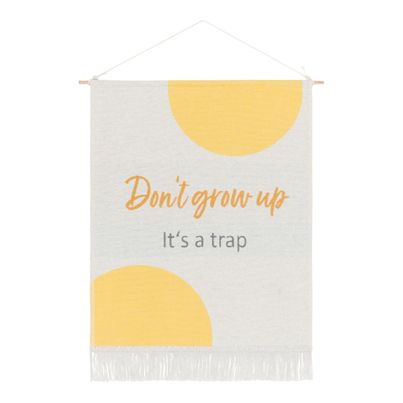 Wall Hanging Kids Don't Grow Up 48x60cm by David Fussenegger