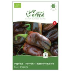 Bio Paprika Sweet Chocolate 3.75g Saatgut von Living Seeds