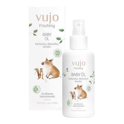 Organic baby oil 100ml - value pack of 6 from Vujo Frischling