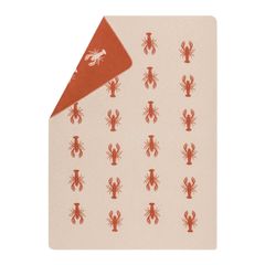 Leichte Kuscheldecke Lobster 140 x 200 cm - Terracotta - GRS zertifiziert - von David Fussenegger