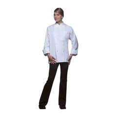Kochjacke Basic weiß L von Karlowsky Pure