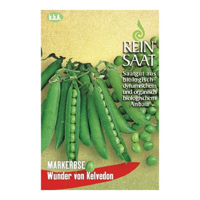 Bio Markerbse Wunder von Kelvedon Saatgut - 1 Beutel - 5er Vorteilspack von Reinsaat