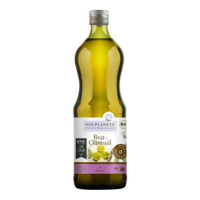 Bio Brat-Olivenöl 1000ml - 6er Vorteilspack von Bio Planete