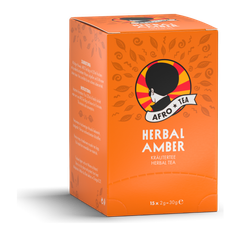 AFRO TEA Herbal Amber Kräuter Tee - Premium Tee 15 Stück- 15 handgenähte Teebeutel mit Kräutertee Mischung von AFRO COFFEE