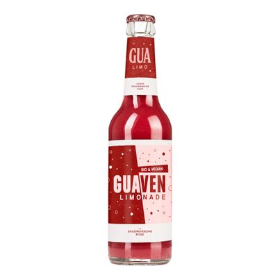 Bio Guaven Sauerkirsche Rosen Limo 330ml - 12er Vorteilspack von Gua Limonaden