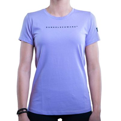 Dunkelschwarz T-Shirt W-1 LOGO lila