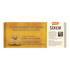 Bio Dattelkonfekt Sesam 120g - 8er Vorteilspack von Sekem