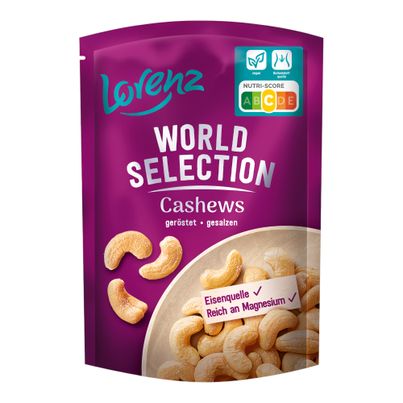 Cashews geröstet & gesalzen 100g von Lorenz