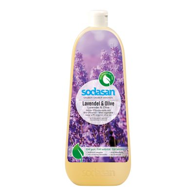 Organic Lavender & Olive Soap 1000ml - 6-piece value pack from Sodasan