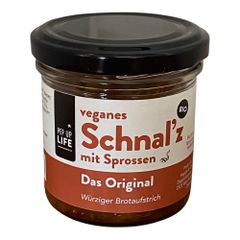 Bio Schnal'z m. Sprossen Original 110g - 6er Vorteilspack von Pep Up Life