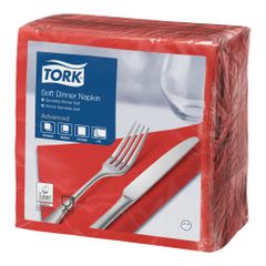 Servietten 3lg.rot 39x39cm 100ct von Tork