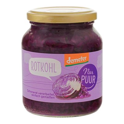 Bio Rotkohl 350g - 6er Vorteilspack von Nur Puur