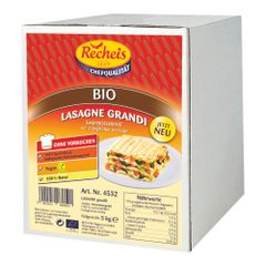Recheis organic lasagna Grandi 5000g