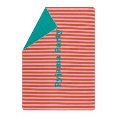 Leichte Kuscheldecke Pyjamaparty 140 x 200 cm - Dunkelorange - GRS zertifiziert - von David Fussenegger