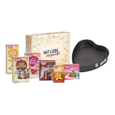 Dr. Oetker Rezept-Set Mit Liebe verpackt Schoko-Herztorte