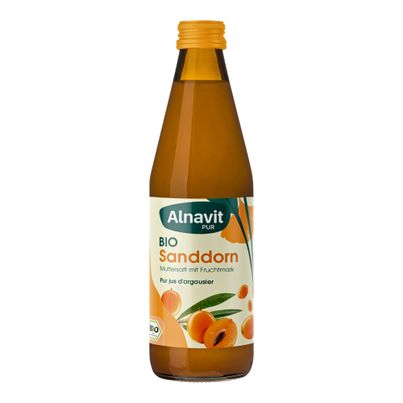 Bio Sanddorn Muttersaft EW 330ml - 6er Vorteilspack von Alnavit