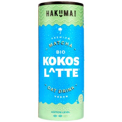 HAKUMA Bio Kokos Latte 235ml - Premium Matcha Latte mit Hafer und extra creamy Kokosmilch
Urlaubsfeeling in der CartoCan von HAKUMA