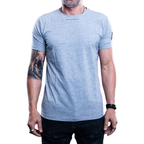 Dunkelschwarz T-shirt DS-1 LOGOMINI grey