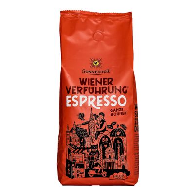 Bio WienerVerführung Espresso ganz 1000g - Kaffee von Sonnentor