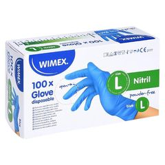 Handschuhe Nitrile L blau 100Stück von Wimex
