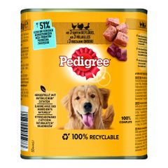 in Pastete 3 Sorten Geflügel 800g von Pedigree