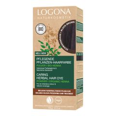Organic hair color black brown 100g from logona natural cosmetics