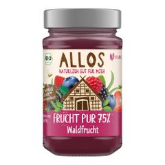 Bio Fruchtaufstrich 75% Waldfrucht 250g - 6er Vorteilspack von Allos
