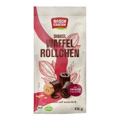Bio Waffelröllchen Zartbitter 150g - 6er Vorteilspack von Rosengarten