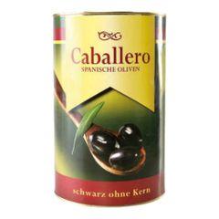 Oliven schwarz ohne Kern 4200g von Caballero