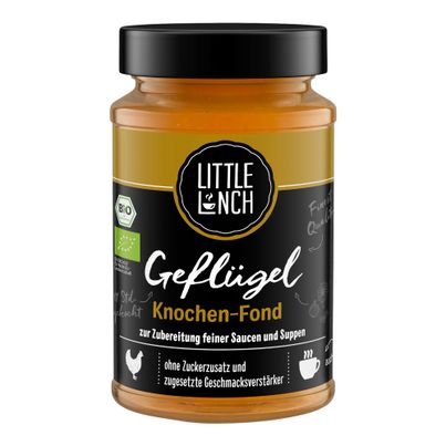 Bio Geflügel Knochen-Fonds 400ml - 6er Vorteilspack - Suppe von Little Lunch