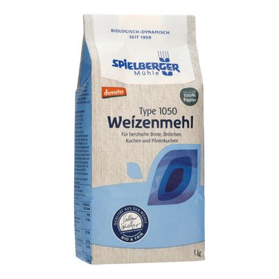 Bio Weizenmehl Type 1050 1000g - 6er Vorteilspack von Spielberger Mühle