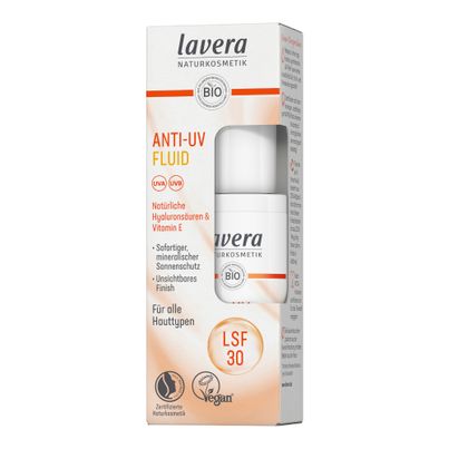 Organic Anti-UV Fluid SPF 30 30ml - 4-piece value pack from Lavera Naturkosmetik