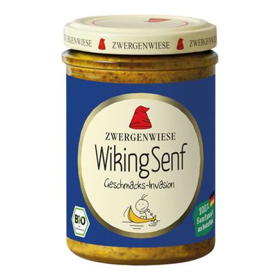 Bio Wiking Senf 160ml - 6er Vorteilspack von Zwergenwiese