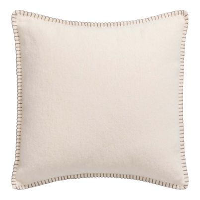 Cushion Cover Solid Color Offwhite 50x50cm by David Fussenegger