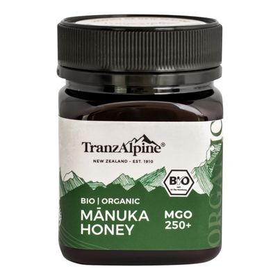 Bio Manuka Honig MGO 250+ 250g - 12er Vorteilspack von Tranzalpine