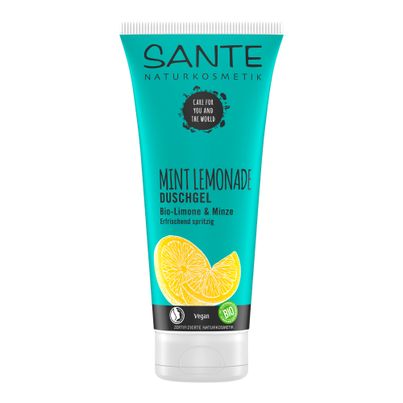 Organic Mint Lemonade Shower Gel 200ml - 4-piece value pack from Sante Naturkosmetik