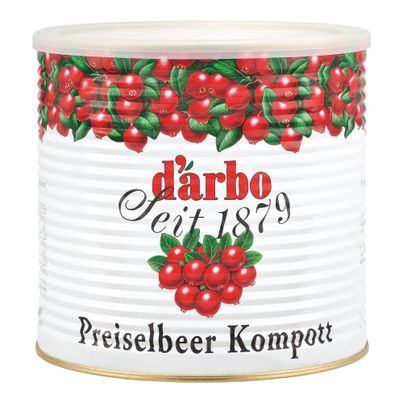 Darbo Preiselbeer-Kompott 2800g