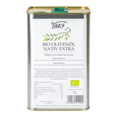 Bio Natives Olivenöl extra 3000ml von Tina's